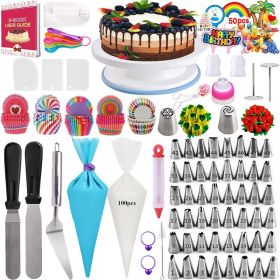 322 Piece Set Cake Turntable Cake Decoration Pattern Decorating Tool