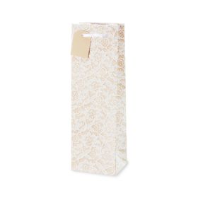 Lace Applique Single Bottle Bag by Cakewalk