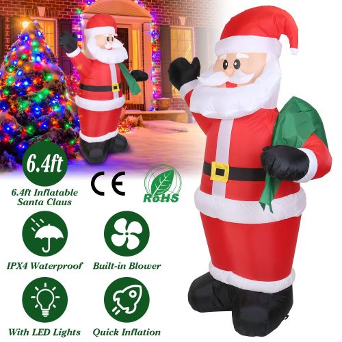 6.4ft Inflatable Christmas Giant Santa Claus Blow up Santa Claus 6.4ft Inflatable Christmas Giant Santa Claus Blow up Santa Claus