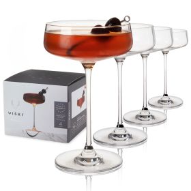 Reserve Julien Crystal Coupe Glasses By Viski (set of 4)