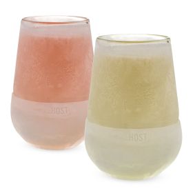 Glass FREEZE Wine Glass (Set of 2) by HOST