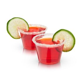 Party 2.5 oz Jello Shot Cups with Lids, set of 25 by Savoy