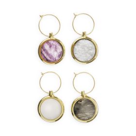 Agate Wine Charm Set by Twine