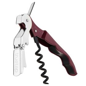 Truetap: Double-Hinged Waiter's Corkscrew in Burgundy