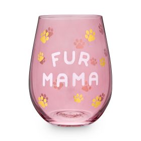 Fur Mama 20 oz Stemless Wine Glass by Blush