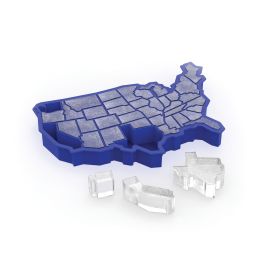 U Ice of A Ice Blue Silicone Cube Tray by TrueZoo