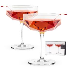 Faceted Crystal Coupes by Viski