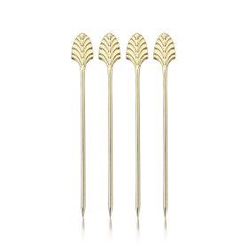 Gold Art Deco Cocktail Picks by Viski