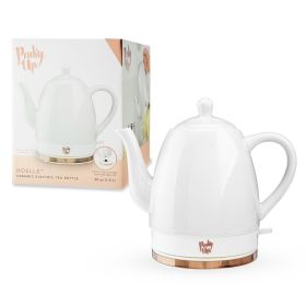 Noelle Grey Ceramic Electric Tea Kettle by Pinky Up