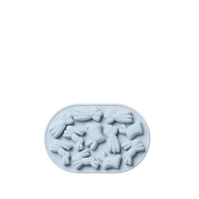 11 Rabbit Silicone Mold Carrot Chocolate Candy (Color: Blue)