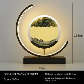 Chinese Style Decorative Glass Hourglass Table Lamp (Option: Golden Wind and Jade Dew Black-button switch-UK)