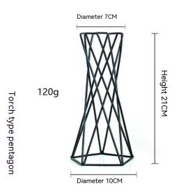 Air Pineapple Torch Pentagonal Bracket (Color: Black)