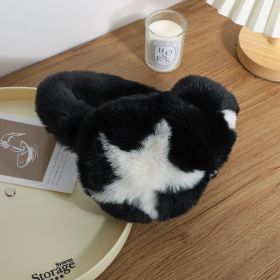 Plush Earmuffs For Warmth And Cuteness (Color: Black)