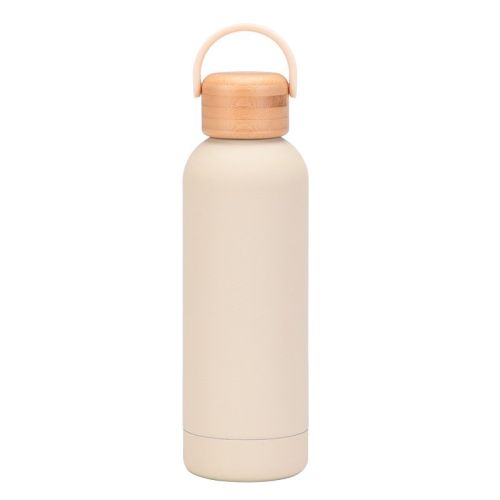 500ml Small Mouth Vacuum Cup Portable Handle Bamboo Wood Cover Water Cup Water Bottle 500ml Small Mouth Vacuum Cup Portable Handle Bamboo Wood Cover Water Cup Water Bottle