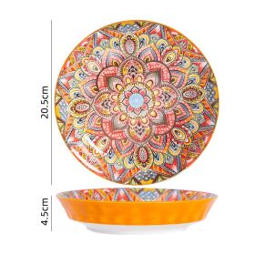 Bohemian Ceramic Tableware Light Luxury Household (Option: Style 2)