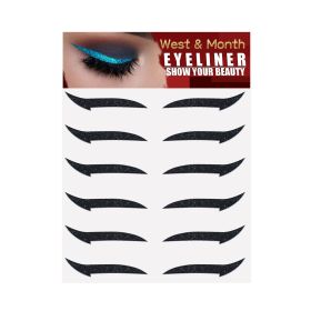 European And American Eyeliner Stickers Six Pairs (Option: Black Six Pairs)