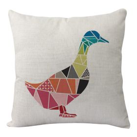 Pillow Cover Linen Digital Printing Cushion (Option: Ym13 4-45x45cm)