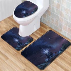 Modern Minimalist Bathroom Mats Three-piece Set (Option: Wn2201122 A005-50x80cm)