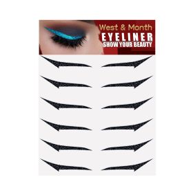 European And American Eyeliner Stickers Six Pairs (Option: Black Pointed Toe)