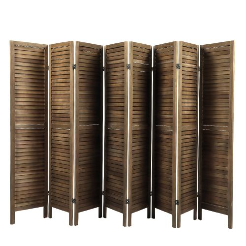 Sycamore wood 8 Panel Screen Folding Louvered Room Divider Sycamore wood 8 Panel Screen Folding Louvered Room Divider