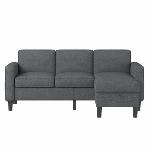 Best Choice Products Upholstered Sectional Sofa for Home, Apartment, Dorm, Bonus Room, Compact Spaces w/Chaise Lounge, 3-Seat, L-Shape Design, Reversi Best Choice Products Upholstered Sectional Sofa for Home, Apartment, Dorm, Bonus Room, Compact Spaces w/Chaise Lounge, 3-Seat, L-Shape Design, Reversi