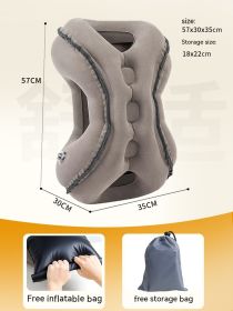 Portable Travel Pillow Sleeping On The Stomach (Option: Grey New Upgrade)