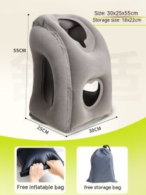 Portable Travel Pillow Sleeping On The Stomach (Option: Grey fifth generation)