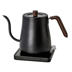 Swan Neck Slender Mouth Hand Made Coffee Maker (Option: A Black Wood Grain-UK)