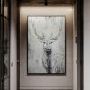 Hand Painted Oil Painting Hand Painted Rich Deer Oil Painting On Canvas Animal Pattern Decorative Painting Classical Porch Mural Handmade Art Living R