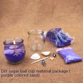 Jelly Candle Material Package Handmade (Option: Purple Marine Material Package)