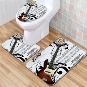 Modern Minimalist Bathroom Mats Three-piece Set (Option: Wn220909 A003-40x60cm)