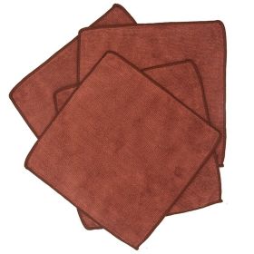 Kitchen Clean Water Absorption Lint-free Microfiber Rag (Option: Brown-30x 30cm 5 Pieces)